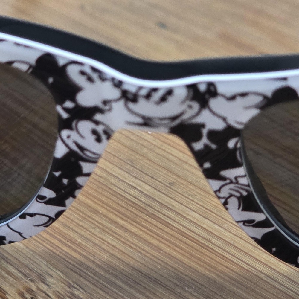 Ray-Ban RB2140 Wayfarer Sunglasses Mens Black Gray Disney Made Italy 1130/71 - Picture 4 of 16